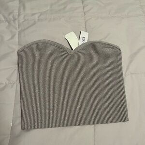 Aritiza Glitter Silver Babaton Sculpt Knit Top